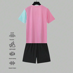 Tenue de football d'été personnalisée – Fabricant pakistanais – Maillot et short d'équipe respirants, anti-humidité, protection UV pour le football - Product Image 4
