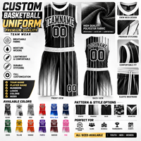 Seragam Basket Kustom Grosir Set Jersey Bolak-Balik Celana Pendek Sublimasi Cetak Seragam Olahraga Tim Dapat Disesuaikan Sepenuhnya