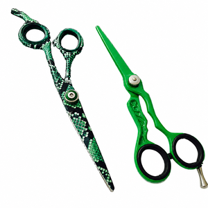 Ciseaux de coiffure professionnels en acier inoxydable avec poignée en caoutchouc pour salon de coiffure, ciseaux de coupe de cheveux - Product Image 1
