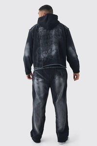 Chándal Deportivo para Hombre, Diseño Nuevo, Lavado Ácido, con Logotipo Personalizado, Venta al Por Mayor OEM, 2026 - Product Image 4