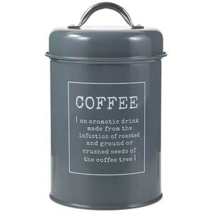 Modern Blue Metal Coffee & Spice Canister Cylinder Shape Airtight Lid Dishwasher Safe Heatable Hammered Metal <b>Kitchen</b> <b>Storage</b> - Product Image 2