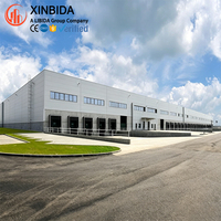 Bâtiment d'atelier préfabriqué en structure métallique haute résistance pour solutions de stockage en vrac pour usines aux États-Unis