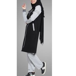 Muslim Swimwear New Women Modest <b>Hijab</b> Long Sleeve Sport Swimsuit Islamic Burkini Wear - Product Image 3