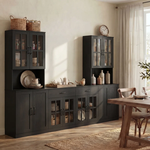 Muebles para el Hogar, Cocina, Vietnam, Mueble Contemporáneo de Madera Fabricada, MDF, Metal y Vidrio, Gabinete MD02 para Comedor - Product Image 3