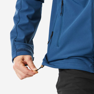 Veste d'extérieur réversible en softshell personnalisée OEM, imperméable et coupe-vent avec fermeture éclair, design décontracté à capuche pour unisexe - Product Image 3