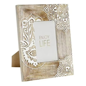 กรอบรูปไม้ดีไซน์พรีเมียม กรอบรูปไม้มะม่วง กรอบรูปไม้กระถินณรงค์ ของตกแต่งบ้าน ราคาขายส่งจากโรงงาน - Product Image 1