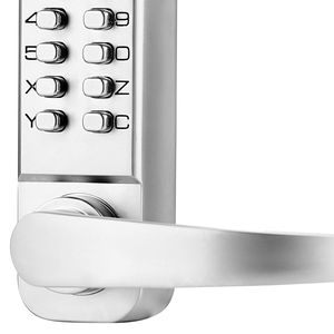 กุญแจล็อคอัจฉริยะแบบไม่ใช้กุญแจ 14 ปุ่ม พร้อมระบบเข้าออกด้วยรหัสผ่าน  ตัวล็อคประตูสแตนเลสสองด้าน  พร้อมปุ่มกดรหัสผ่าน  สำหรับบ้านที่ปลอดภัย - Product Image 3