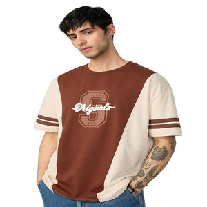 Camiseta Unisex de Punto con Hombros Caídos, de Seda/Algodón, Antibolitas, Secado Rápido, Alta Calidad, al por Mayor para Hombre - Product Image 4