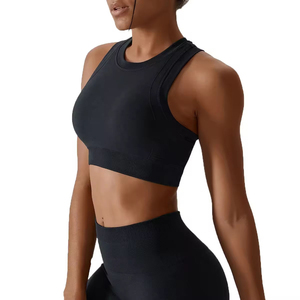 Conjunto de Yoga Personalizado para Mujer, Fabricante y Proveedor de Conjuntos Deportivos de Gimnasio Sin Costuras, Duraderos, de Tela de Poliéster y Elastano OEM - Product Image 5