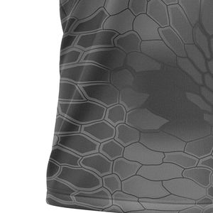Chemise de pêche à manches longues pour homme, imprimé serpent gris, UPF50, séchage rapide, polyester, pull-over - Product Image 2