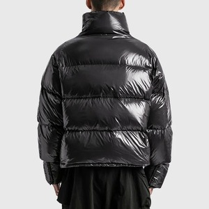 2026 Wholesale High Quality Men's Puffer <b>Jacket</b> Streetwear Style Breathable Windproof Custom Shiny Nylon Men's Winter <b>Jacket</b> - Product Image 6