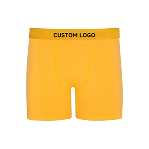 <b>Men</b> Solid Color Mid-Rise Boxer Briefs 100% <b>Silk</b> Knitted Breathable Quick Dry <b>Underwear</b> with Waist Logo - Product Image 4