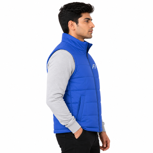 Chaleco Acolchado para Hombre, Cuello Alto, Sin Mangas, Chaqueta de Invierno Informal para Exteriores, Cálida y Ligera, OEM - Product Image 2