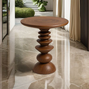 โต๊ะข้างไม้เนื้อแข็งสไตล์ร่วมสมัยสำหรับการค้า B2B ในอินเดีย เหมาะสำหรับห้องนั่งเล่น ห้องนอน ทางเข้าบ้าน วิลล่า บาร์ ร้านอาหาร และโรงแรม - Product Image 2