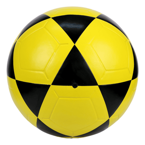 Ballon de football classique jaune et noir à motif diamant pour entraînement et matchs en intérieur et en extérieur - Product Image 4
