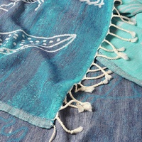 Serviette de plage turque extra Large avec pompon, grande couverture de bain pour la piscine, charette, Yoga, bois bio, 2020