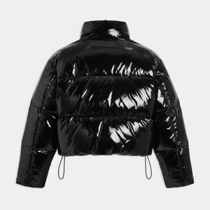 เสื้อแจ็คเก็ตพัฟเฟอร์แบบครอป แขนยาว ขนแกะ ปรับแต่งได้ ราคาดีที่สุด กันน้ำ หนักพิเศษ - Product Image 2