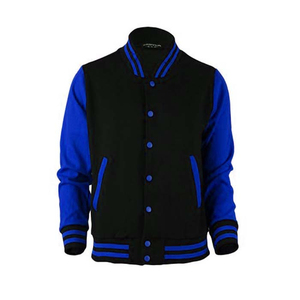 Blouson universitaire décontracté pour homme 2026, style baseball, le plus vendu, avec col montant et logo frontal - Product Image 1