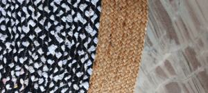 Juego de Alfombras de 6x6 Pies, Decoración para el Hogar, Alfombra de Yute y Algodón Antideslizante y Acolchada, Alfombra Ecológica para Sala de Estar, Alfombra Gruesa para Cocina - Product Image 3