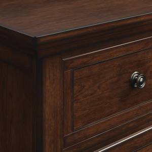 Meuble de rangement de chambre à coucher Wina en teck massif de haute qualité avec 7 tiroirs, finition brun foncé, design transitionnel - Product Image 4