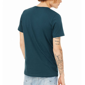 100% Cotton Blank Men's T-Shirts Custom Printing <b>V</b> Neck Breathable Quick Dry Short Sleeve Regular <b>Fit</b> - Product Image 5
