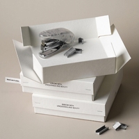 Set Kotak Kertas 100-Piece All-in-One: Pengiriman Datar + Stapler untuk Perakitan Mudah