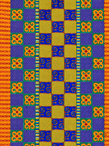 Tissu africain brodé en seersucker, polyester et coton, tissé, lourd, à motifs, pour vêtements de mariage - Product Image 3