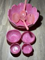 Mangkuk Salad Resin Buatan Sendiri Terbaru Mangkuk Sajian Makanan Resin Berkualitas Terbaik Wadah Salad Berwarna Desain Resin Dekoratif untuk Makanan dan Salad