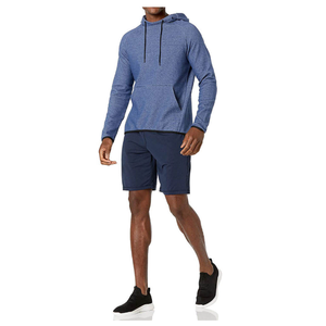 Sudadera con Capucha Personalizada para Hombre, 100% Algodón, Azul Claro, Manga Larga, Tejido de Punto, Corte Regular, Color Sólido, Transpirable - Product Image 2