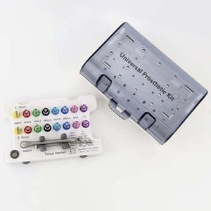 Kit de Prótesis de Implantes Dentales Metálicos de 16 Piezas |   Juego de Herramientas Manuales Coloridas con Empuñadura Ergonómica, 5 Posiciones de Mandíbula, 1 Año de Garantía, CE - Product Image 3
