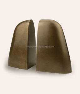 Juego de 2 sujetalibros de latón macizo – Soporte resistente para libros para el hogar, la oficina y los estantes de la biblioteca - Product Image 2