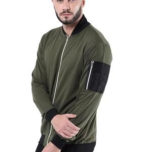 Chaquetas Bomber para Hombre de Poliéster/Algodón de Alta Calidad, con Cierre, Transpirables, de Secado Rápido, Tejido de Punto, Personalizables, para Invierno - Product Image 2