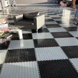 <b>Interlocking</b> PVC Vinyl <b>Flooring</b> <b>Tiles</b> Heavy Duty Industrial Grade Waterproof for Garage Workshop Warehouse 6mm - Product Image 3