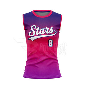 Maillots de softball sans manches respirants et à séchage rapide pour sports de plein air, faible MOQ - Product Image 5