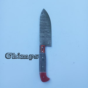 Cuchillo de cocina profesional de alta calidad de 67 capas de acero de Damasco de 8 pulgadas, cuchillo de Chef Santoku, cuchillo de Chef de Damasco con Funda de cuero - Product Image 5