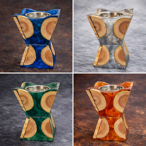 ที่วางธูปไม้หอม ArtisanVibe ทำจากไม้สนและเรซิ่น ใช้สำหรับกระจายกลิ่นหอม ตกแต่งบ้าน ของตกแต่งบ้านจากโรงงานโดยตรง กลิ่นอู๊ด - Product Image 5
