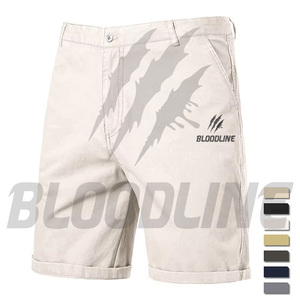 Pantalones Cortos Deportivos Casuales para Hombre Bloodline, Negros, de Cintura Media, Secado Rápido, con Logotipo Frontal - Product Image 1