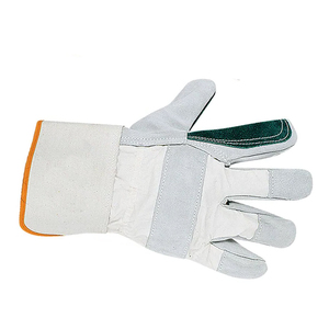 Guantes de trabajo de seguridad para protección de manos en oferta, guantes de trabajo resistentes a impactos de cuero vacuno de alta calidad para uso general. - Product Image 4