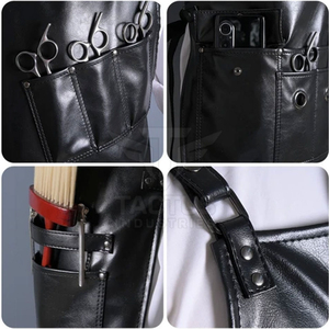 Tablier de Barbier Artisanal Personnalisé en Cuir de Qualité avec Logo Personnalisé, Tablier de Barbier Imprimé sur Mesure - Product Image 5