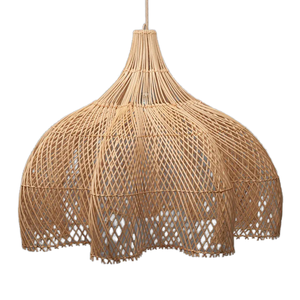 Durable Handmade Rattan Lampshade Wholesale Decorative Eco Friendly Lightweight Customizable from Vietnam - Product Image 4