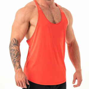 Camiseta sin mangas de tela de malla de algodón, de secado rápido, anti-bolitas, de corte largo y holgado, transpirable, para deporte, precio bajo, para pedidos al por mayor, de fabricante - Product Image 2