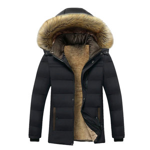 Nouvelles parkas épaisses et chaudes pour hommes, manteaux d'hiver décontractés pour hommes, vestes matelassées en coton à col montant pour hommes - Product Image 2
