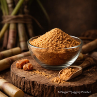 Poudre de Jaggery Naturelle Riche en Douceur Traditionnelle et en Minéraux Essentiels pour le Thé, les Sucreries, les Desserts, la Cuisine, la Pâtisserie et l'Usage Quotidien