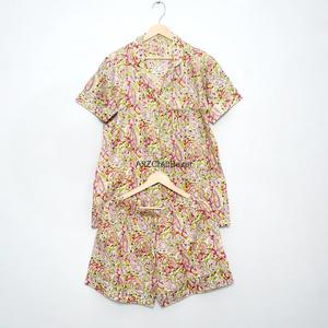 100 % Pure Cotton Short Pajamas Set Women <b>Pyjama</b> Comfortable Women's Sleepwear Shorts Sets All Size Women's Sleepwear Pajama Set - Product Image 1