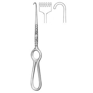 เครื่องมือผ่าตัด SIGAL MEDCO คุณภาพสูง ทำจากสแตนเลส ตะขอคีบแบบโคเชอร์ปลายทู่ ขนาด 22 ซม. ใช้แรงมือ ได้รับมาตรฐาน CE - Product Image 5