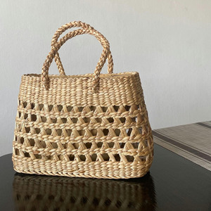 New Product HandBag Boho Straw Handbag Woven Seagrass <b>Bag</b> Summer Beach <b>Bag</b> Made From HNH Craft Vietnam - Product Image 5