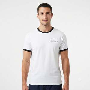 Camiseta de Hombre con Dobladillo Curvo, Corte Ajustado, Lisa, 180 Gramos, 100% Algodón, Servicio OEM, Lavada, Anti-Pilling, Cambia de Color - Product Image 4