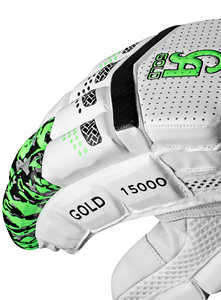 ถุงมือตีคริกเก็ตหนังแท้แบบมืออาชีพ ปรับแต่งได้ พร้อมอุปกรณ์ป้องกันนิ้วมือ จับกระชับ แข็งแรง ออกแบบมาเพื่อการเล่นในแมตช์ ใช้ได้ทั้งมือซ้ายและขวา - Product Image 3