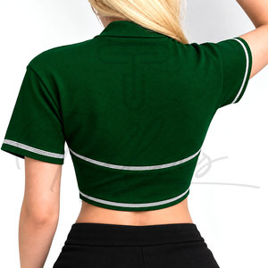 T-shirt court sportif pour femme, respirant et à séchage rapide, faible MOQ, service OEM personnalisé, prix de gros raisonnable - Meilleures ventes - Product Image 3