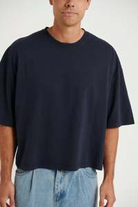 Premium Street Oversized Men's shirts Cotton <b>Drop</b> Shoulder Boxy Crop Tee Custom Logo Printing Blank Apparel OEM Supply - Product Image 4